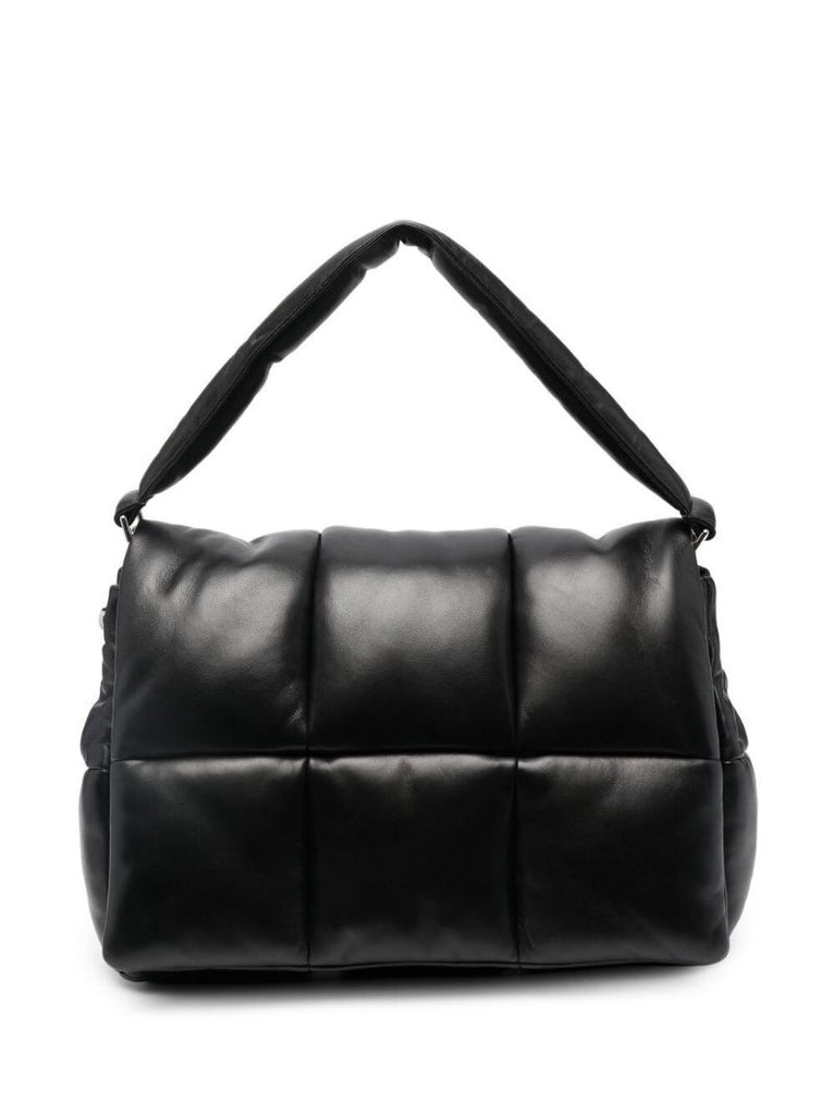 Black Wanda Leather Clutch Bag