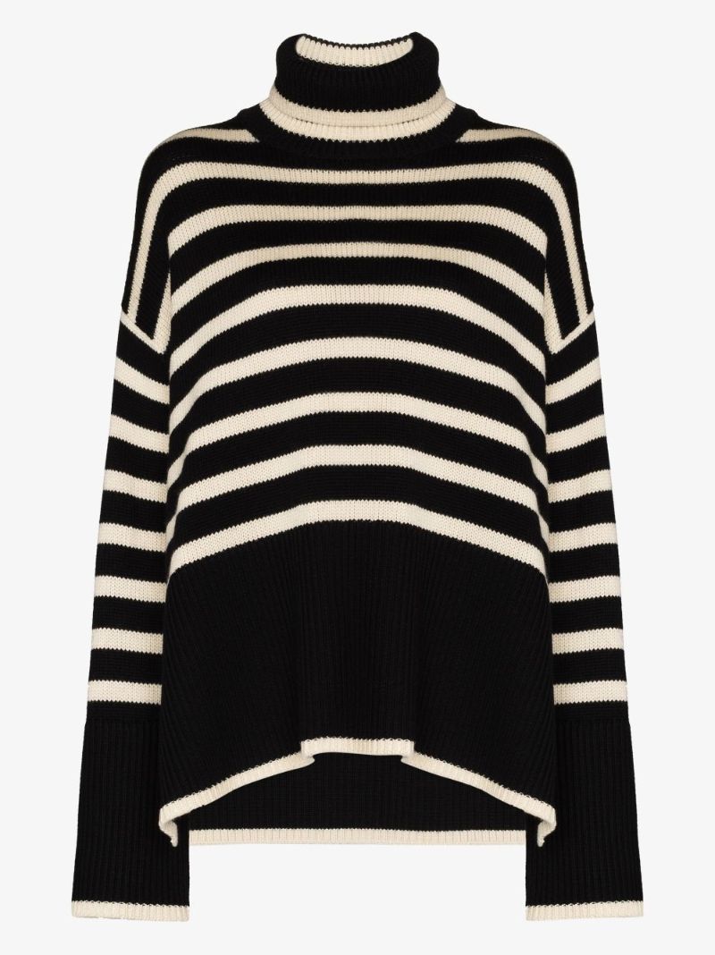 Oversized Striped Knit Sweater