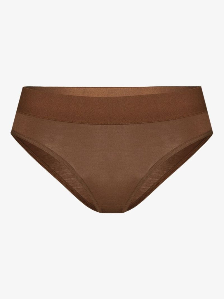 Brown Bell High-waisted Briefs