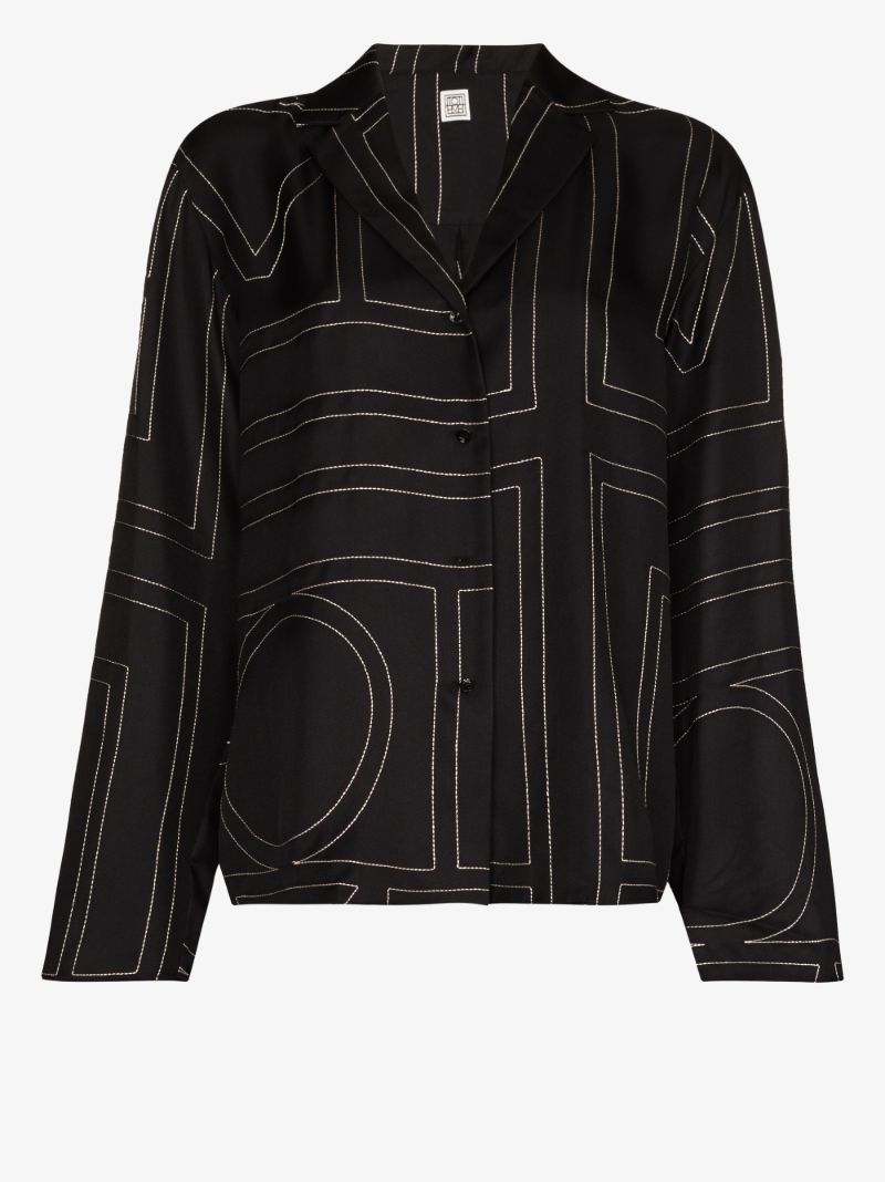 Monogram Silk Shirt