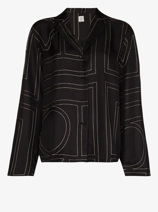 Monogram Silk Shirt