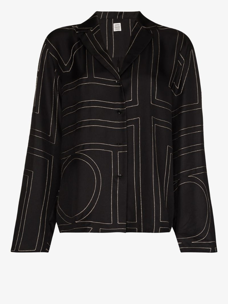 Monogram Silk Shirt