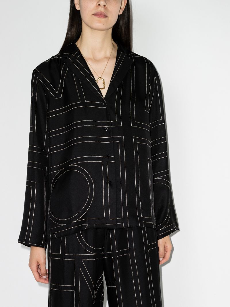 Monogram Silk Shirt