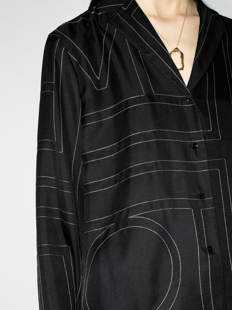 Monogram Silk Shirt