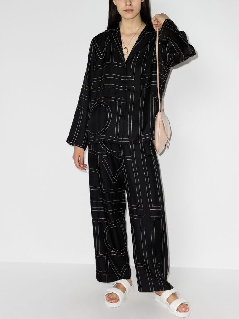 Monogram Silk Shirt