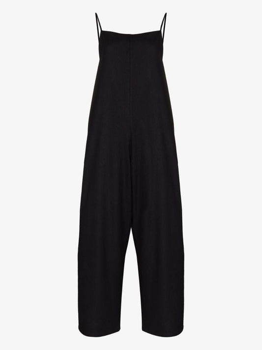 Black Yumi Silk Jumpsuit