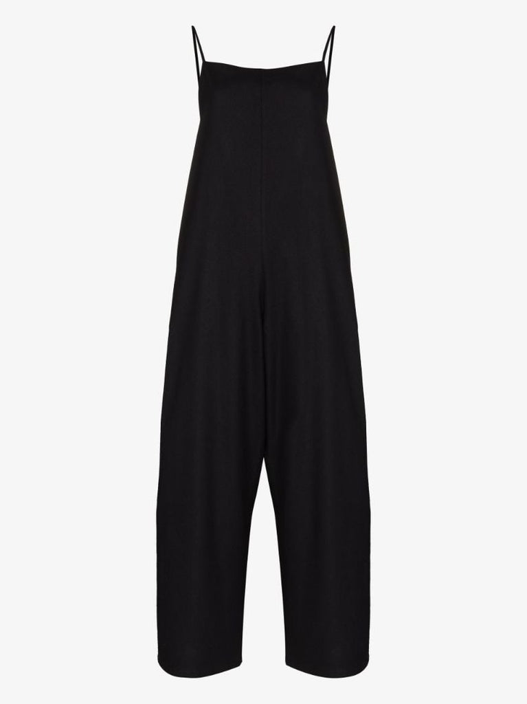 Black Yumi Silk Jumpsuit