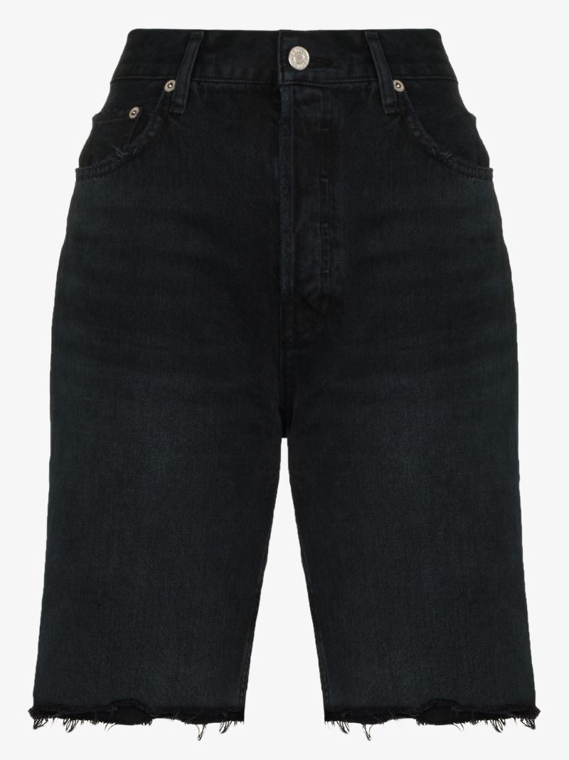 Knee-length Denim Shorts