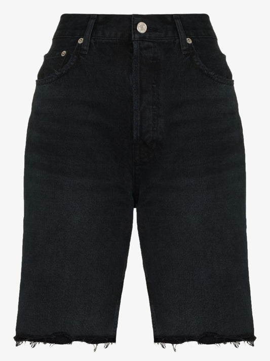 Knee-length Denim Shorts