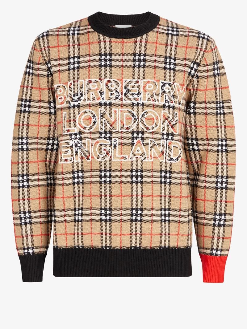 Jacquard Logo Wool Sweater