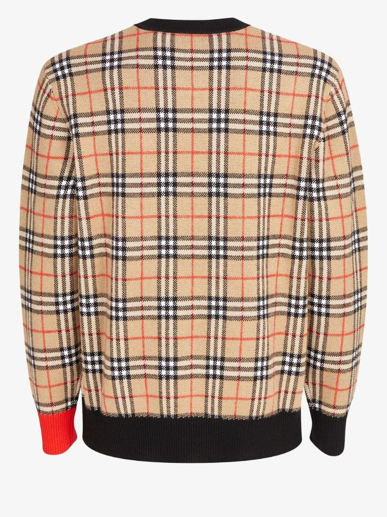 Jacquard Logo Wool Sweater