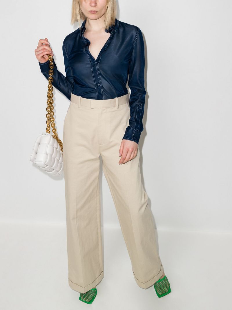 Sheer Button-up Shirt