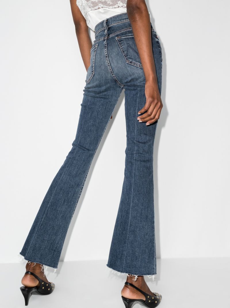 The Weekender Frayed Flared Jeans