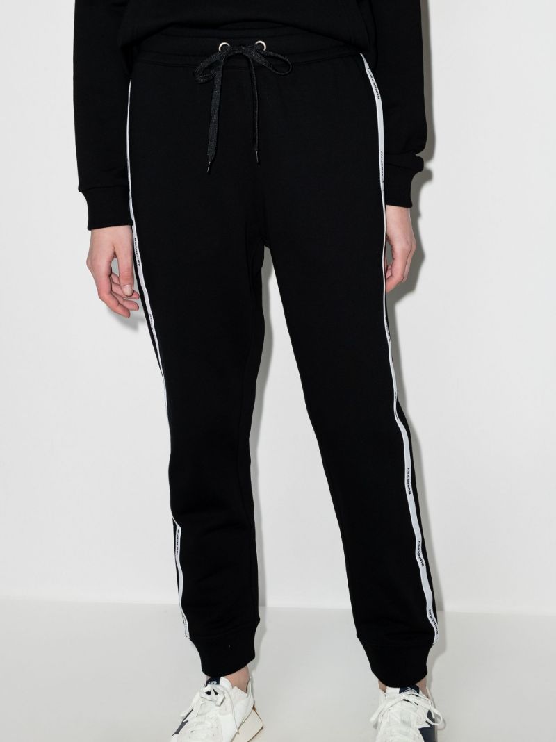 Black Logo Tape Track Pants