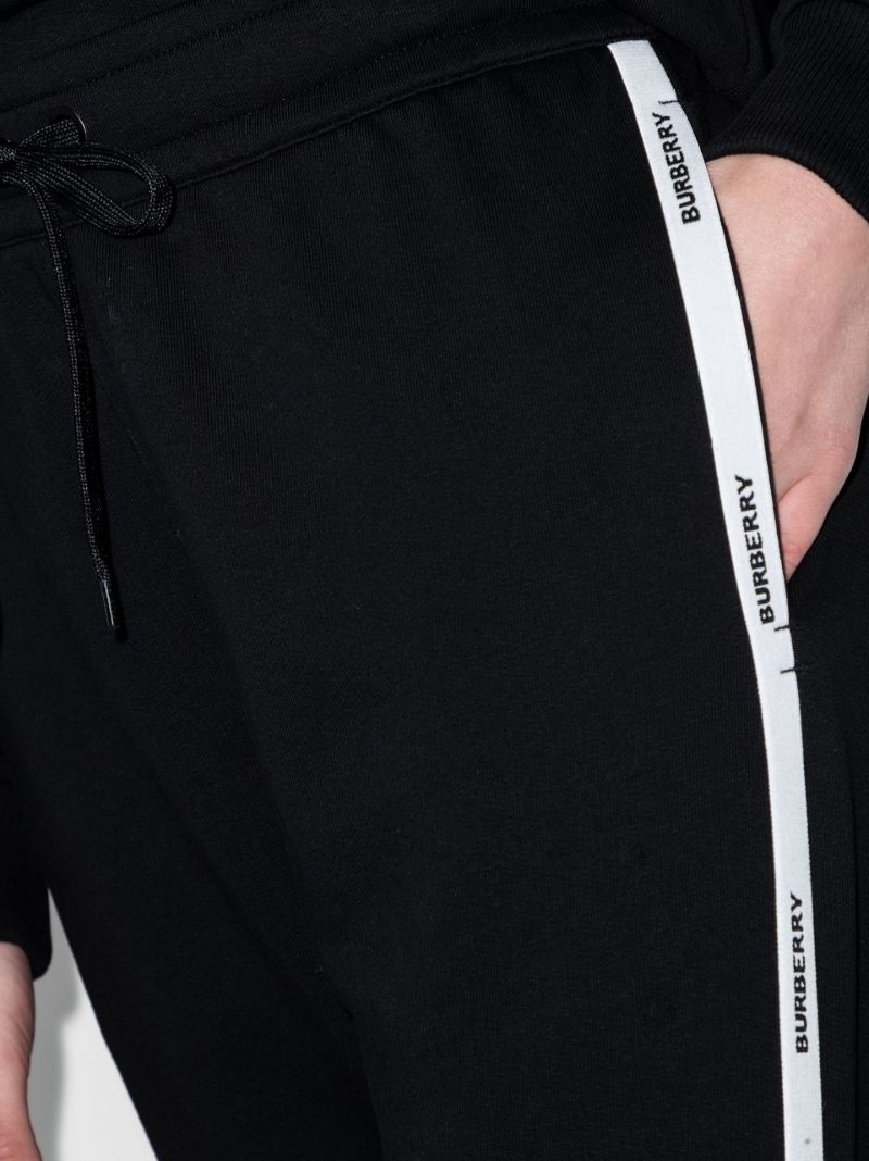 Black Logo Tape Track Pants