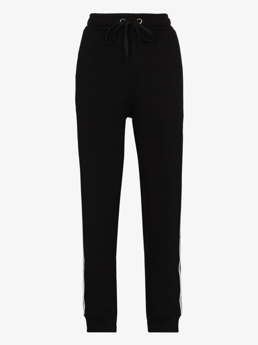 Black Logo Tape Track Pants