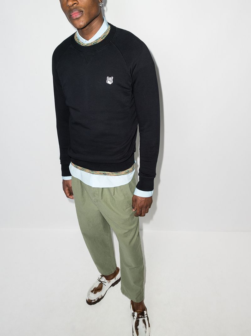 Fox Patch Cotton Sweatshirt