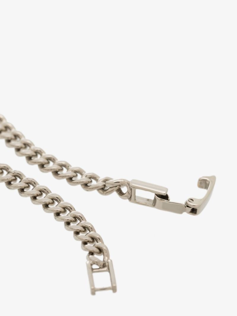 Silver Tone Logo Id Bracelet