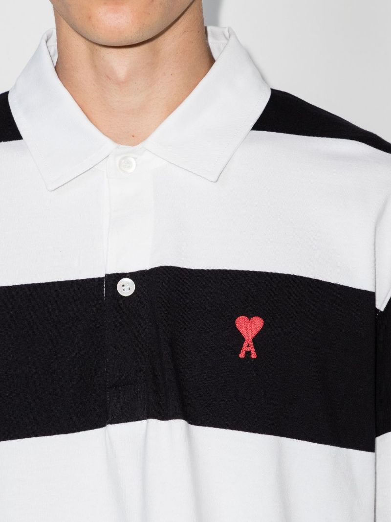 Ami De Coeur Striped Polo Shirt