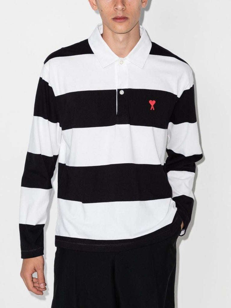 Ami De Coeur Striped Polo Shirt