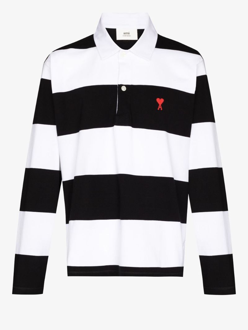 Ami De Coeur Striped Polo Shirt