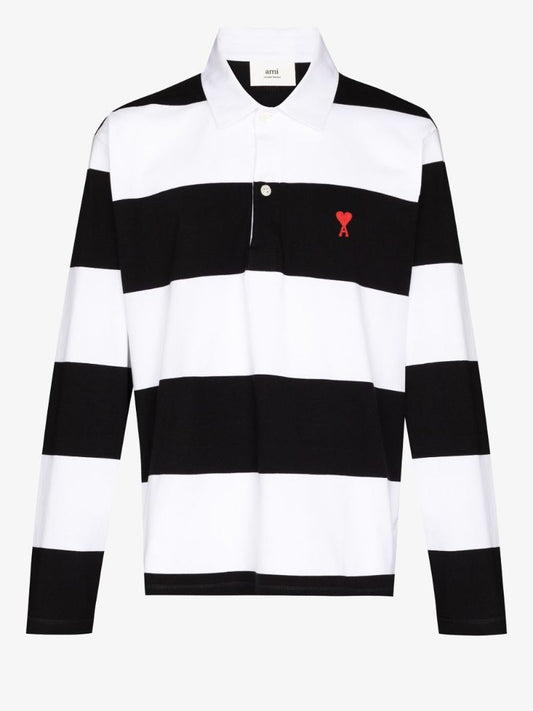 Ami De Coeur Striped Polo Shirt
