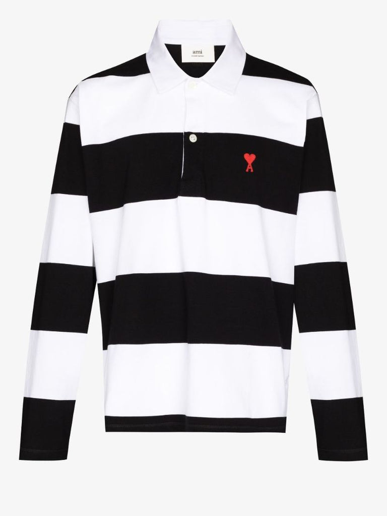Ami De Coeur Striped Polo Shirt