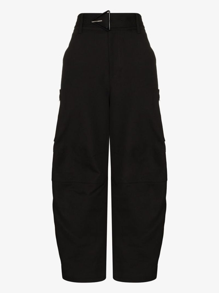 Wide Leg Cotton Trousers