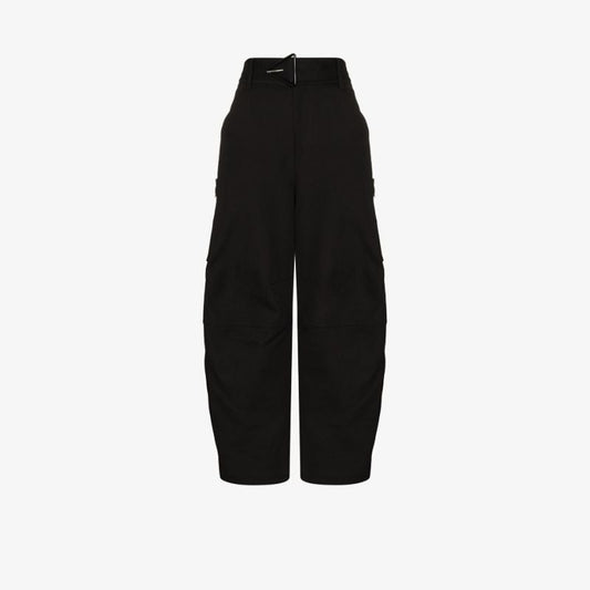 Wide Leg Cotton Trousers