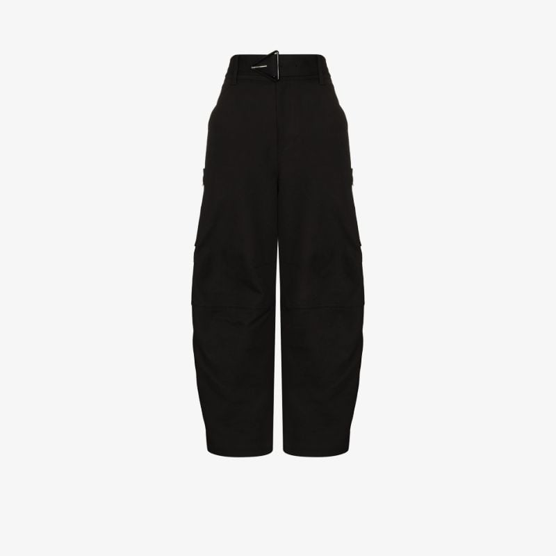 Wide Leg Cotton Trousers
