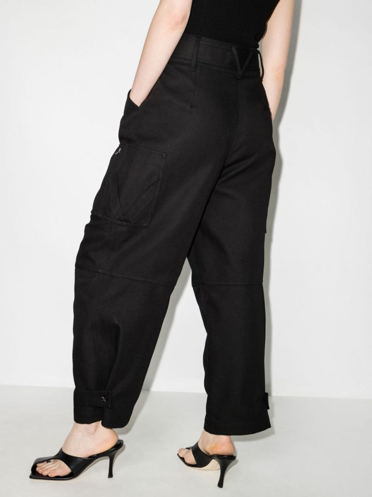 Wide Leg Cotton Trousers