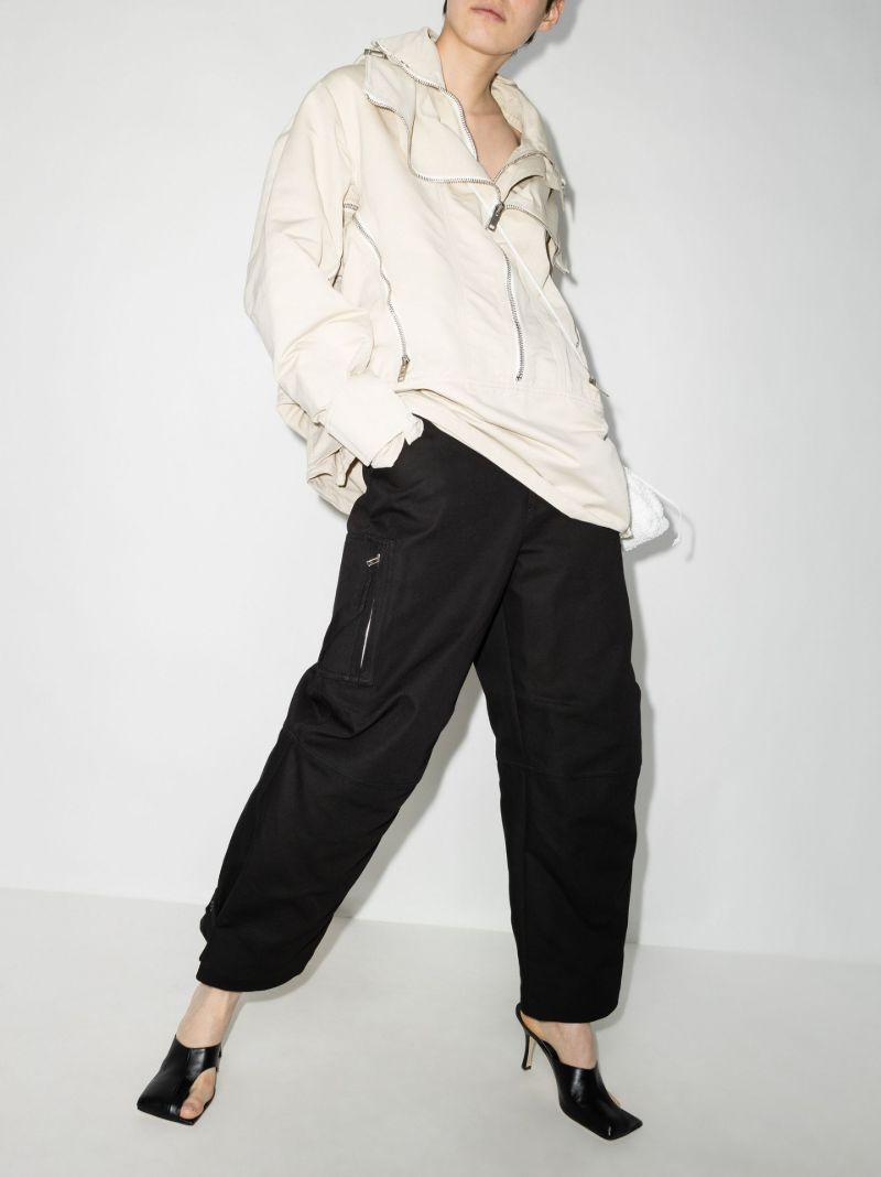 Wide Leg Cotton Trousers