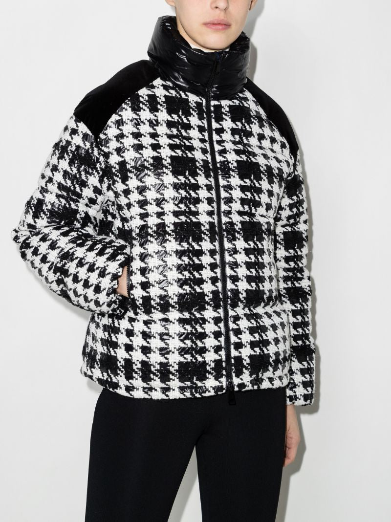Erine Houndstooth Puffer Jacket