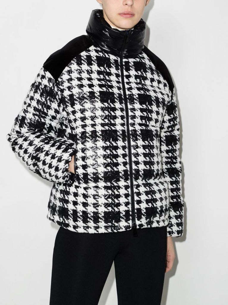 Erine Houndstooth Puffer Jacket