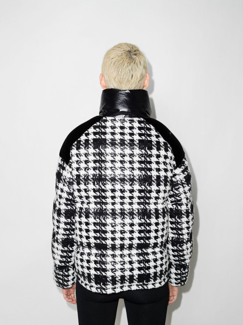 Erine Houndstooth Puffer Jacket