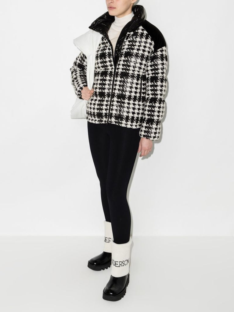 Erine Houndstooth Puffer Jacket