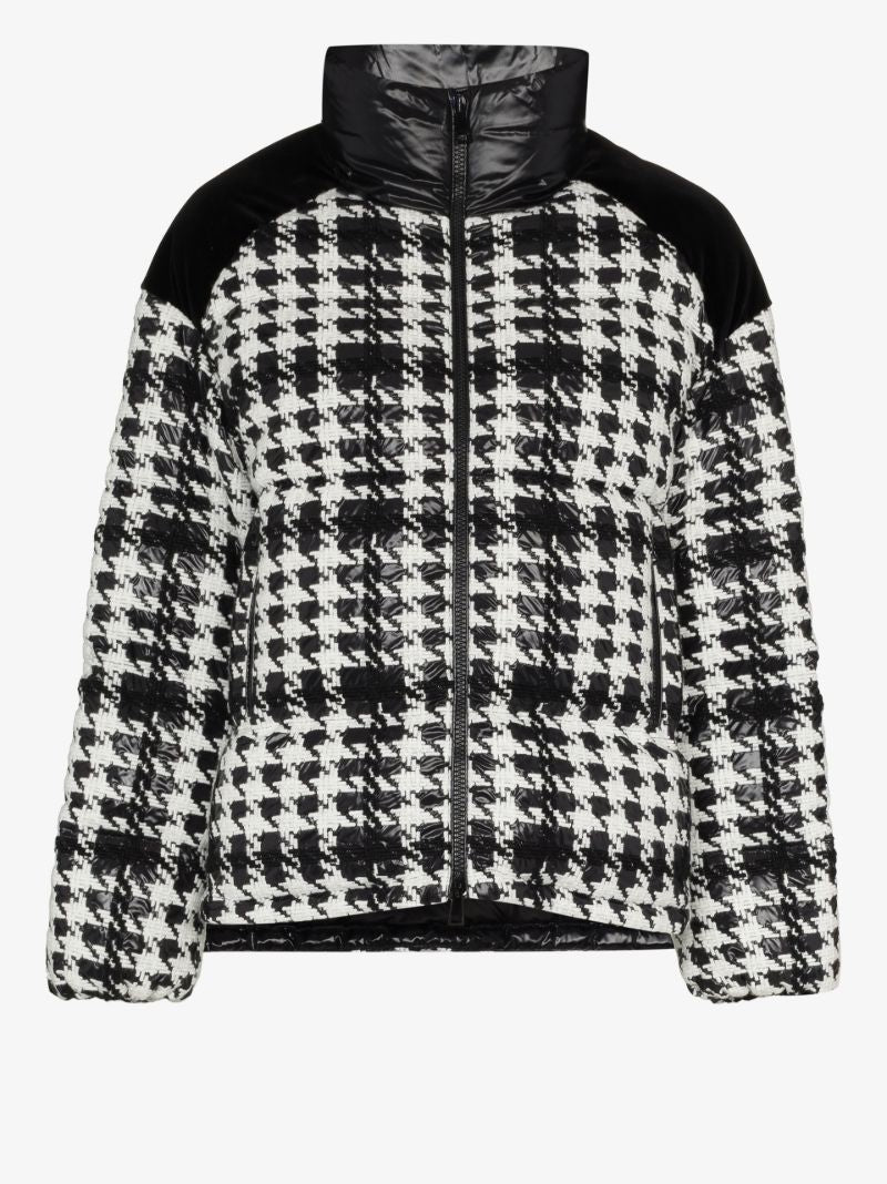 Erine Houndstooth Puffer Jacket