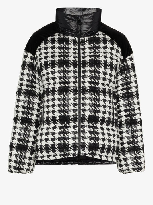 Erine Houndstooth Puffer Jacket