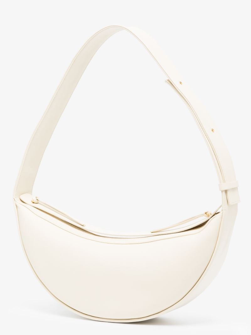 Neutral Orion Leather Shoulder Bag