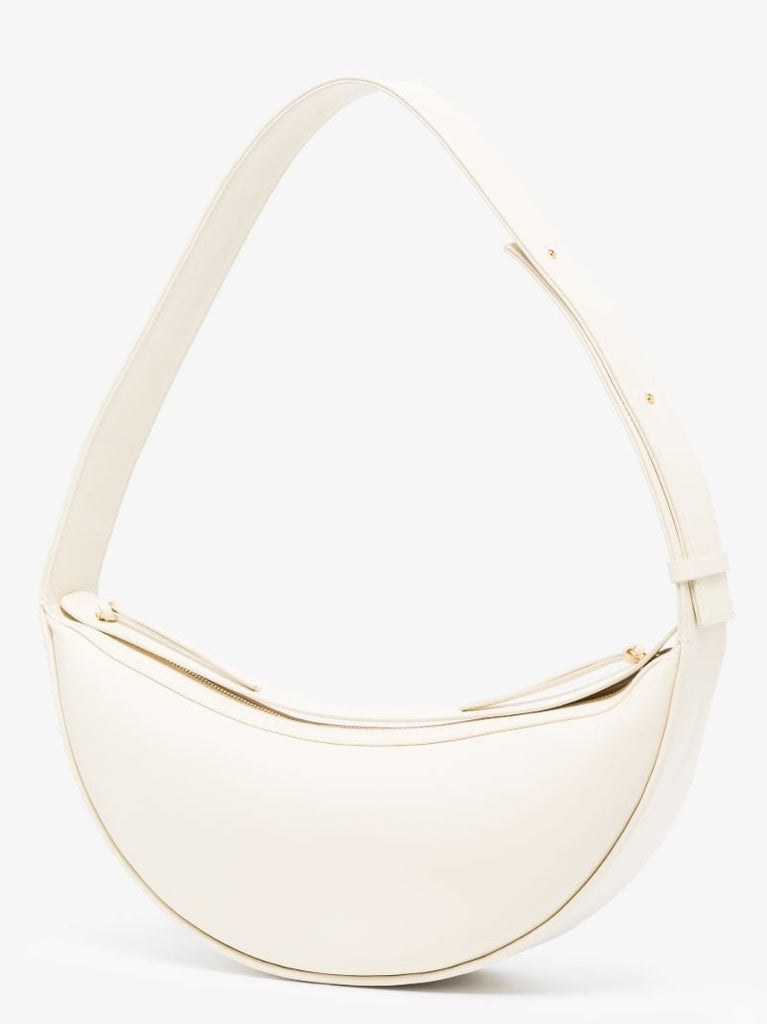 Neutral Orion Leather Shoulder Bag