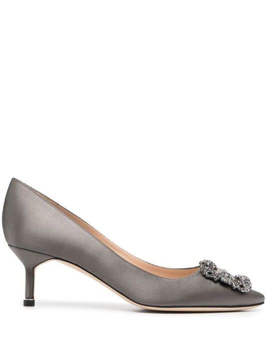 Grey 50 Hangisi Satin Pumps