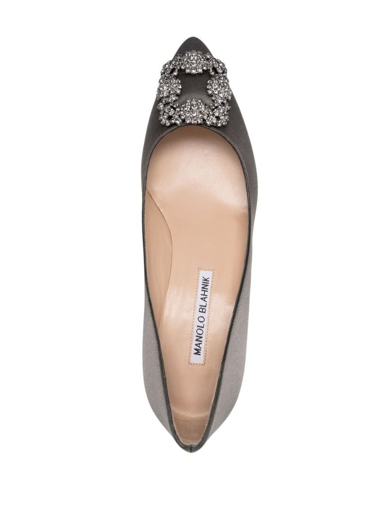 Grey 50 Hangisi Satin Pumps