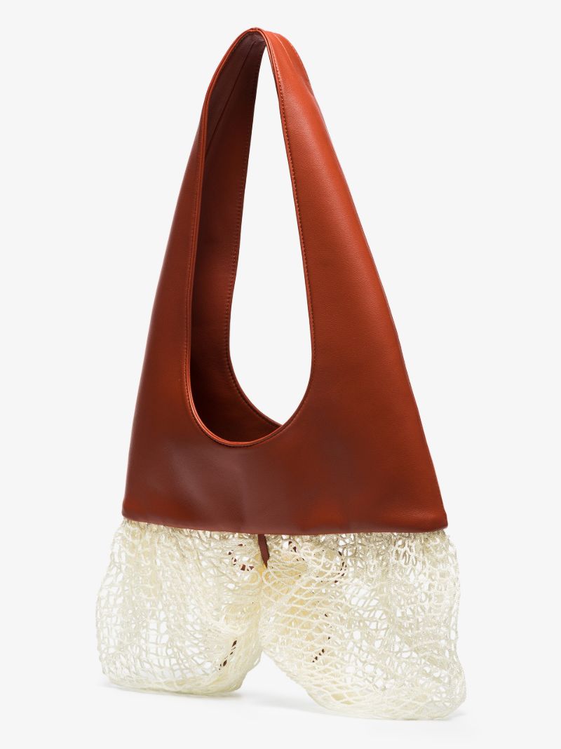 Brown Tucana Netted Shoulder Bag