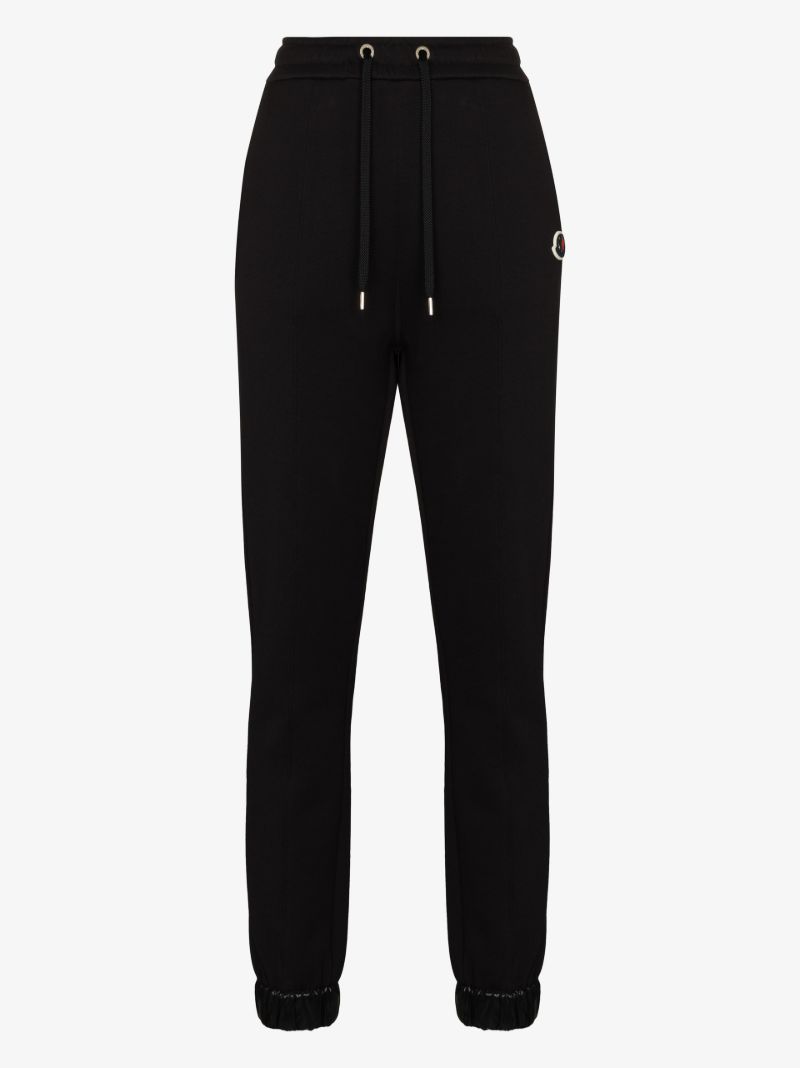 Logo Patch Cotton Track Pants