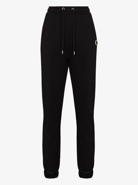 Logo Patch Cotton Track Pants