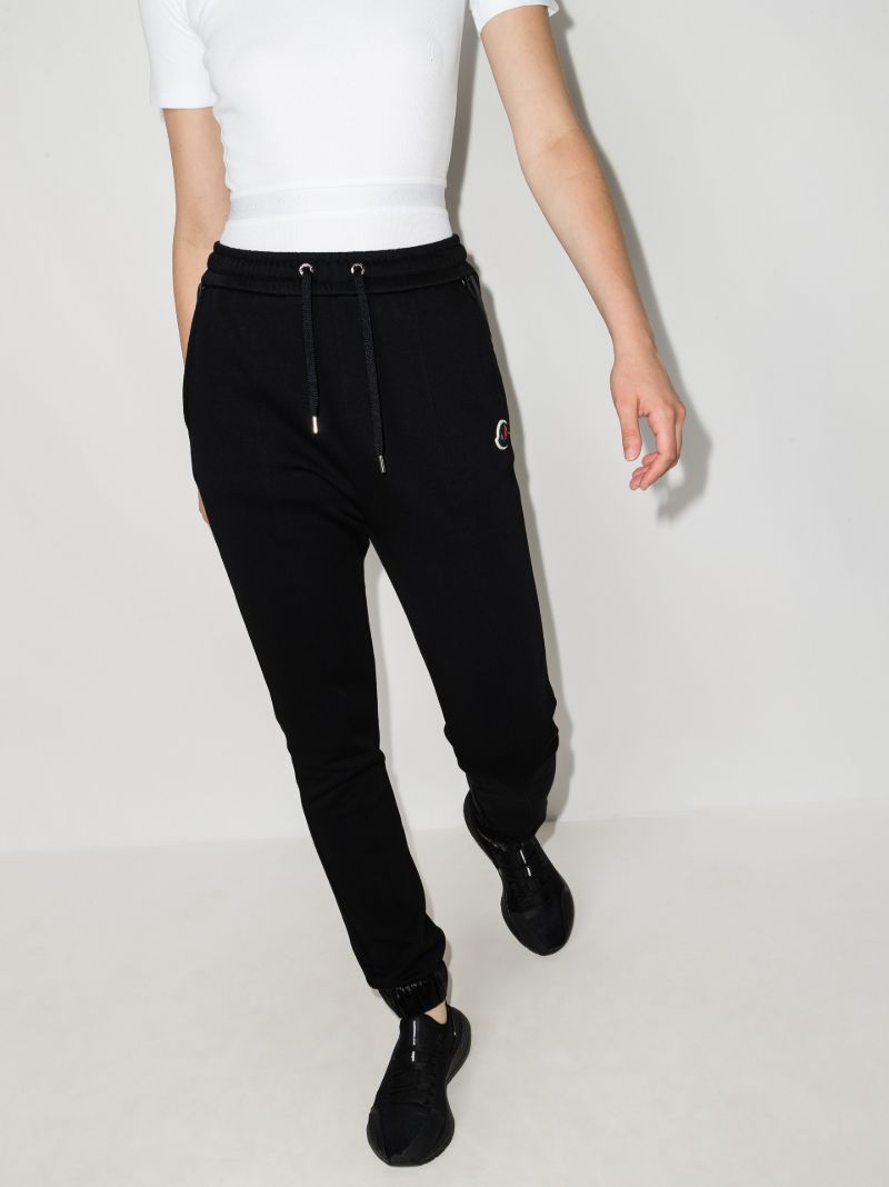 Logo Patch Cotton Track Pants