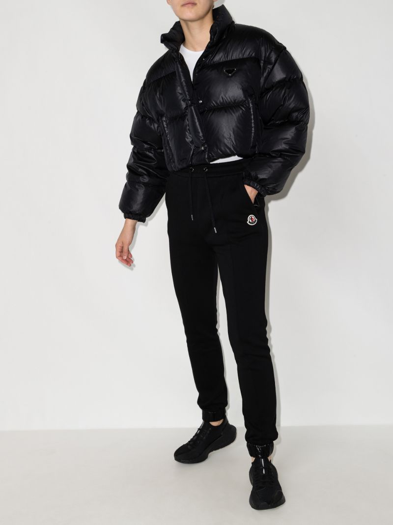 Logo Patch Cotton Track Pants