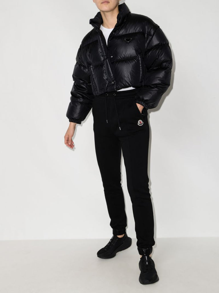 Logo Patch Cotton Track Pants