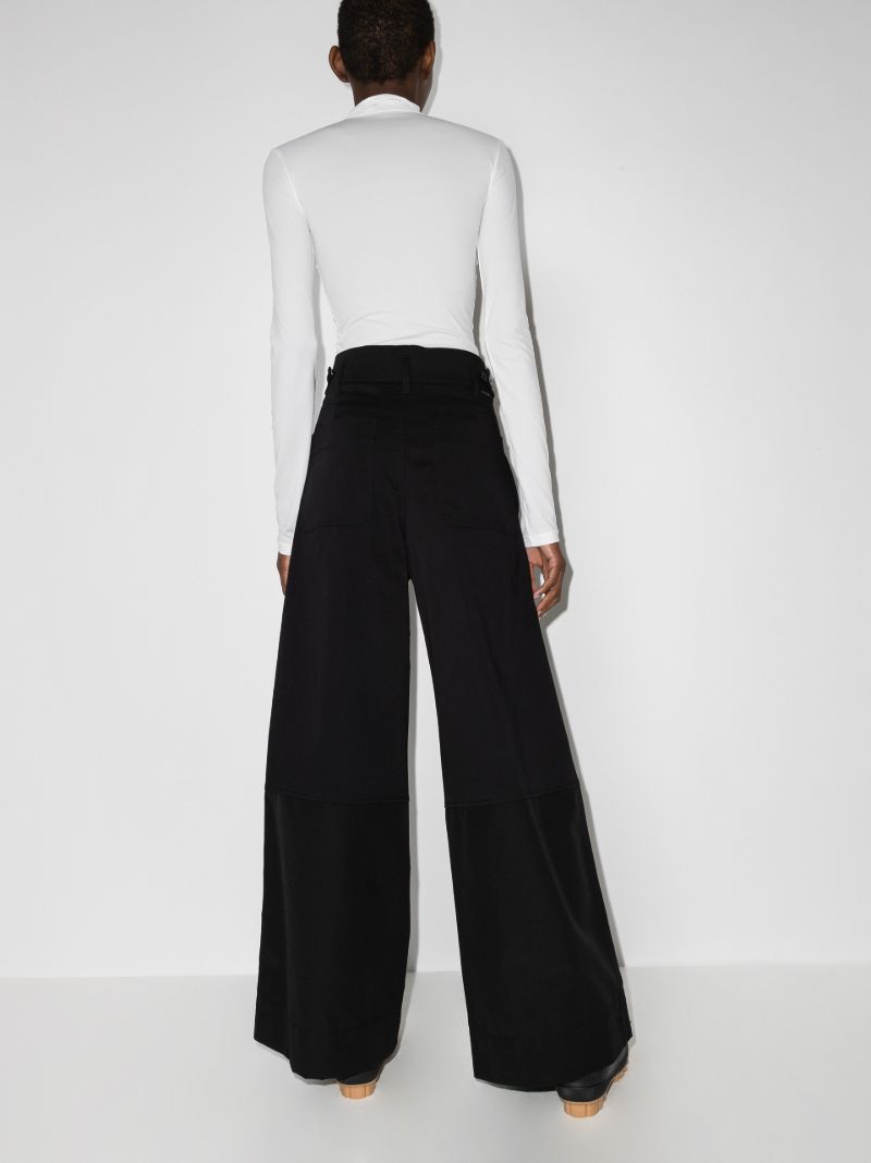 Wide Leg Cargo Trousers