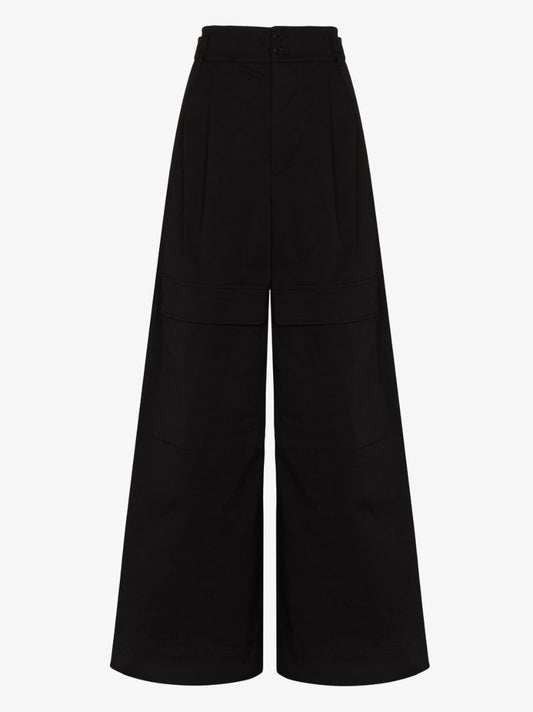 Wide Leg Cargo Trousers